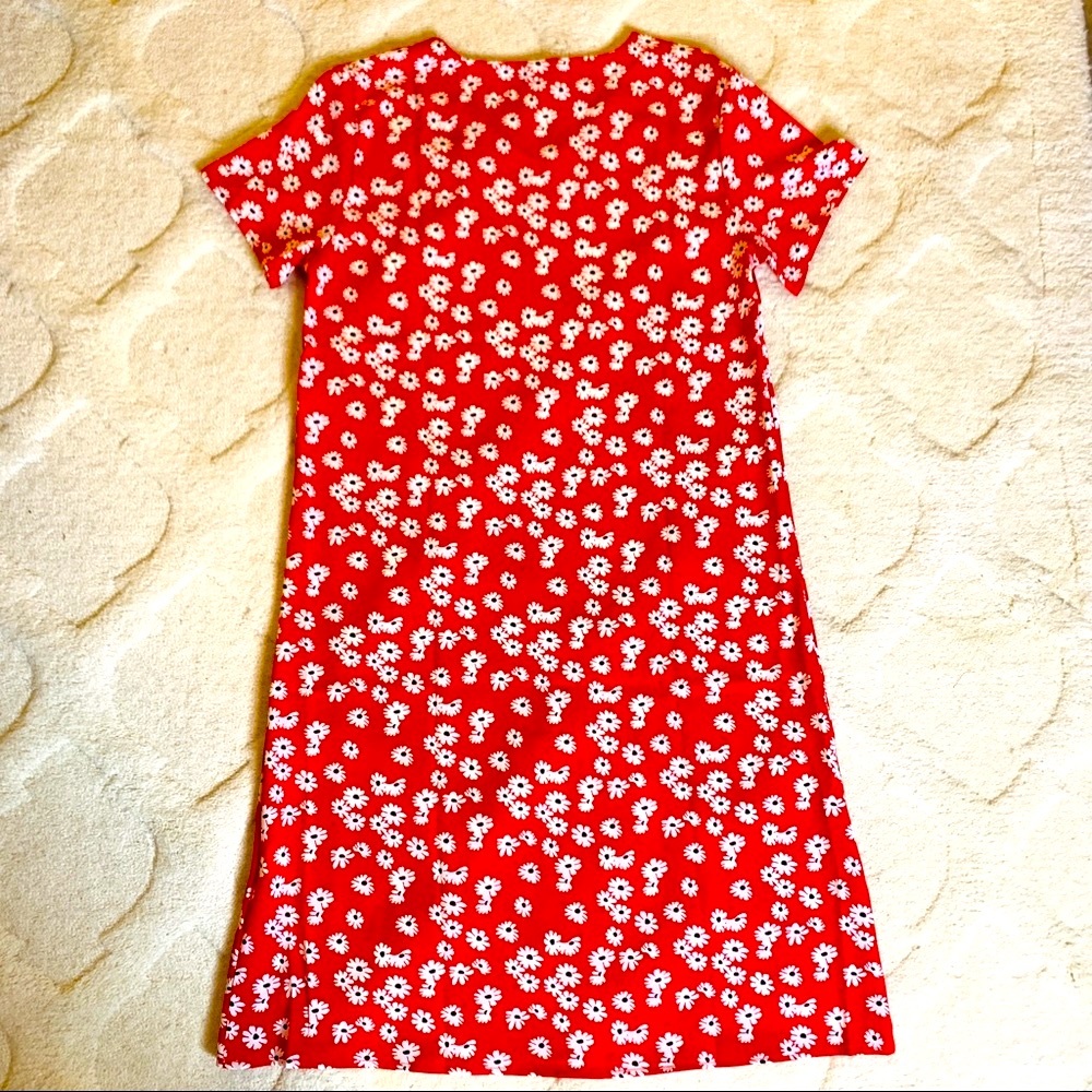 Reformation Inspired Oopsie Daisy cap sleeve dress